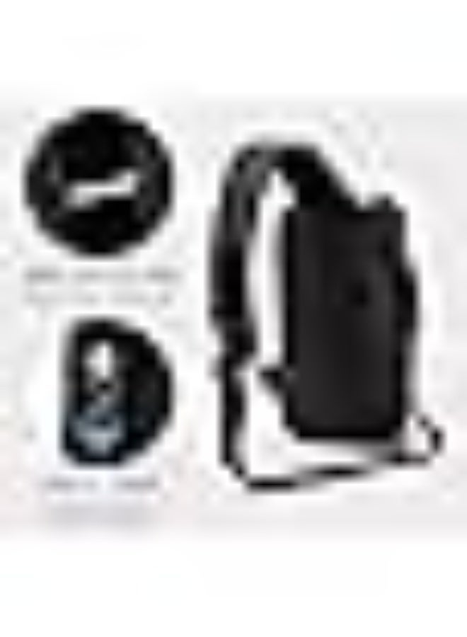 فاشون حقيبة كتف مضادة للسرقة للرجال، حقيبة كتف رياضية مضادة للسرقة، حقيبة كتف مضادة للسرقة، حقيبة صدر مضادة للماء، حقيبة دراجة نارية، شحن يو اس بي، حقائب كتف ماسنجر - Image 4